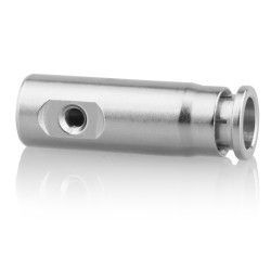 Конечный фитинг с 1 отверстием под форсунку UNC 10/24", 3/8" (Push-Lock), никел. латунь