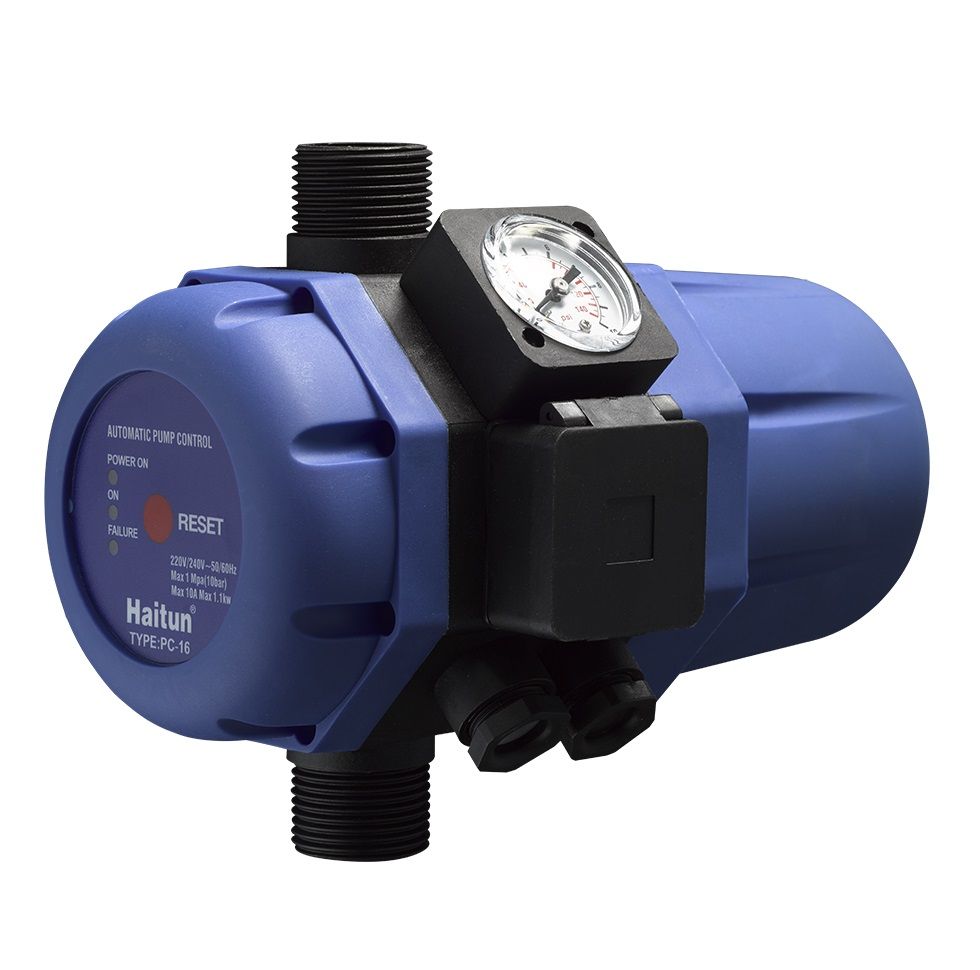 Автоматика для управления насосом  10А /220В/max10bar/IP65/ G1" + кабель 1м