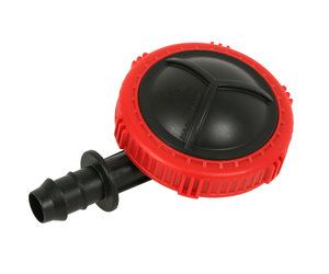 Автоматический промывающий  клапан капельной линии (зубчатый 16мм) (красный)