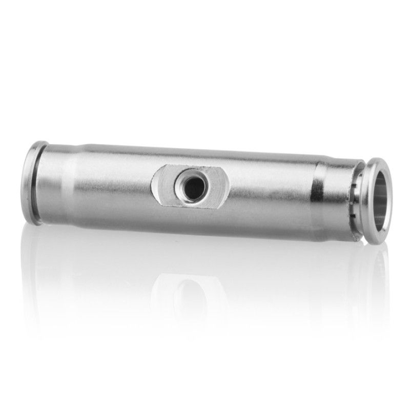 Проходная муфта с 1 отверстием под форсунку UNC 10/24", 3/8" (Push-Lock), никел. латунь