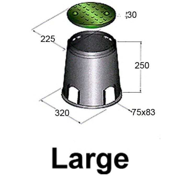 Irritec PСZ-02C - короб для э/м клапанов <LARGE> 225 мм.