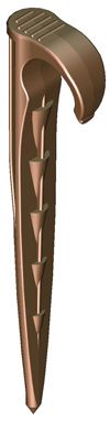 Teco 103943 - держатель капельной линии 17 мм.,коричневый (уп 20 шт)