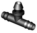 Irritec IP6112000N160 - тройник 16х16  с резинкой. отв.12мм POLY <611>