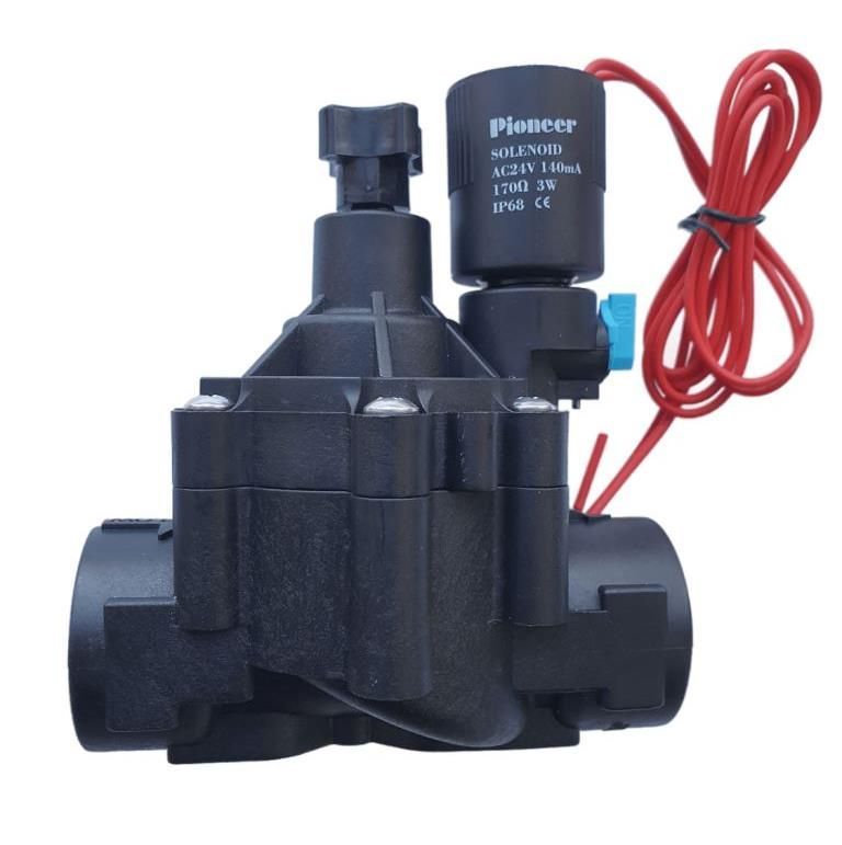 ПИОНЕР™ 101-DH-G - э/м клапан, с регулятором потока 1" ВР, соленоид 24VAC 
