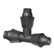 Irritec IЕ8446000N200 - тройник с нак.гайкой POLY 20мм  <844>