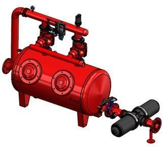 Aytok 3090B A - Двухкамерный песчано-гравийный фильтр 4"(Ду100) 70-90 м3/ч Automat (Гравий 800 кг)