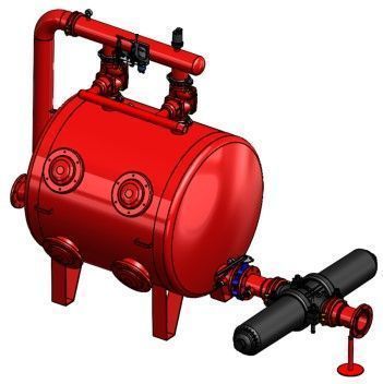 Aytok 3120B M - Двухкамерный песчано-гравийный фильтр 5"(Ду125) 110-130 м3/ч Manual (Гравий 1100 кг)