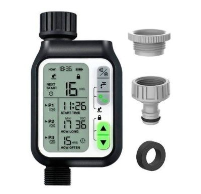 ПИОНЕР™ HCT-355 - садовый таймер 3/4, 3V, 3 программы, RS, 1-59s/1-300m