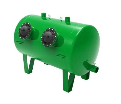 Aytok 3050HSM+DES4 - Двухкамерный песчано-гравийный фильтр 4"(Ду100) 40-80 м3/ч Manual (600 кг)