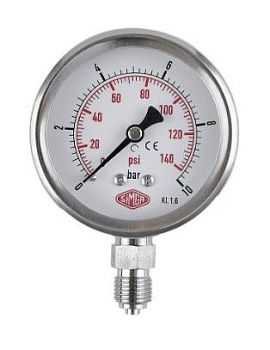 Aytok GLS - Манометр глицериновый 0х10 бар 1/4