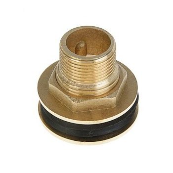 Штуцер с поджимной гайкой (для емкостей) 3/4