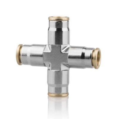 Х-фитинг 3/8" (Push-Lock), никель. латунь 