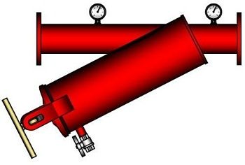 SG FILTER Фильтр сетчатый полуавтоматический  <TURBOVORTEX BRUSH DN 100