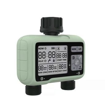 Pioneer™ HCT-326 - садовый таймер, 3V, 2 клапана 3/4, 1-59s/1-300m