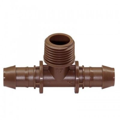 Rain Bird XFF-TMA-050 - тройник резьбовой капельных линий 17х1/2"х17 НР