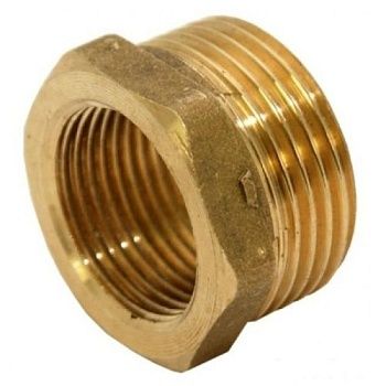 Переходник под манометр металл. 1/4 ВРх1/2 НР