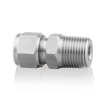 Переходная муфта из нерж. стали AISI 303 1/2” нар. -  12 мм компр. соед. /Турция