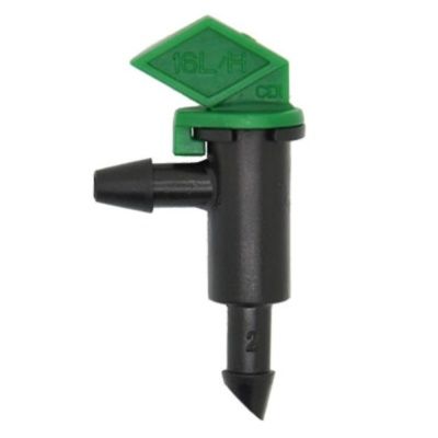 Agro Rain TAD0116 - капельница компенсированная с краником 16 л/ч.1/4.1 bar (зеленая)