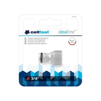 Cellfast 50-670 - Быстросъёмный адаптер 3/4 " НР IDEAL LINE PLUS (ABS)
