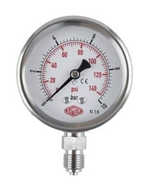 Aytok GLS - Манометр глицериновый 0х10 бар 1/4"НР