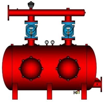 SG FILTERS - двухкамерный песчано-гравийный фильтр "RIVER"600lL dn 80 manual