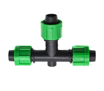 Agro Rain TC0216   тройник с нак.гайкой POLY 16мм