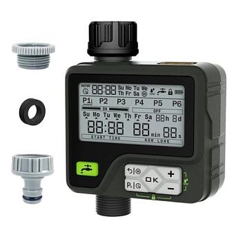Pioneer™ HCT-366 - садовый таймер 3/4, 3V, 6 программ, RS, 1-59s/1-300m