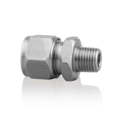 Переходная муфта из нерж. стали AISI 303, 3/8" НР - 12 мм (компрессия)