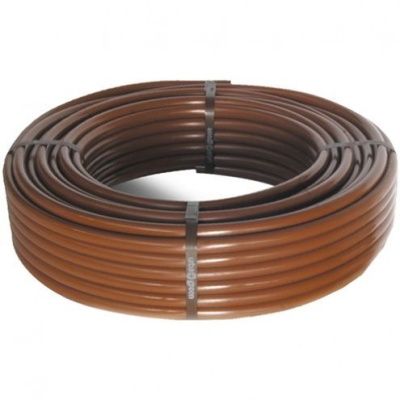 DROPBYDROP™ - слепая трубка PREMIUM16 мм\ 44mil \  бухта 100 м.\ коричневая