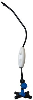 ZM 1201F - спринклер Fogger x4  28 л/ч <голубой> (type B) + LPD + 4/7 TUBE connector (CN-02) 4 bar
