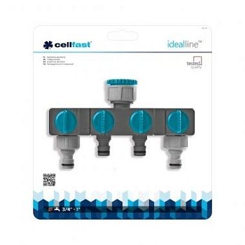 Cellfast 52-240N - Распределитель 4-х канальный IDEAL LINE PLUS