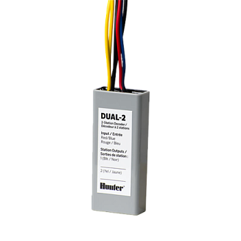 Hunter DUAL-2 - станционный декодер, 2 зоны (включает 2 коннектора DBRY-6)