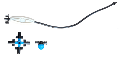 ZM 1201F - спринклер Fogger x4  28 л/ч <голубой> (type A) + LPD + 4/7  TUBE connector (CN-01) 4 bar