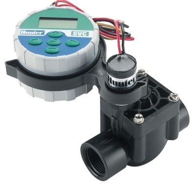 Hunter NODE-100-Valve-B - автономный контроллер, 1 зона с клапаном PGV-101-GB и фик. солен. 9 V