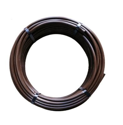 DROPBYDROP™ - слепая трубка PREMIUM 16 мм\ 47mil \  бухта 50 м.\ коричневая